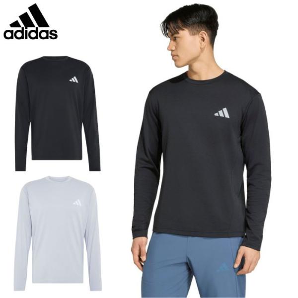 アディダス メンズ 長袖Tシャツ ワークアウト 練習着 ロングスリーブ トレーニング スポーツウェア...