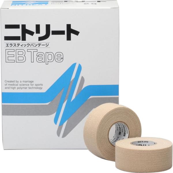 ニトリート テーピング EBテープ25mm 12ロール スポーツ 指 ひざ 足首 手首 運動 EB2...