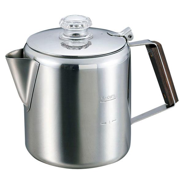 キャプテンスタッグ 18-8ステンレス製 パーコレーター6カップ キャンプ アウトドア レジャー C...