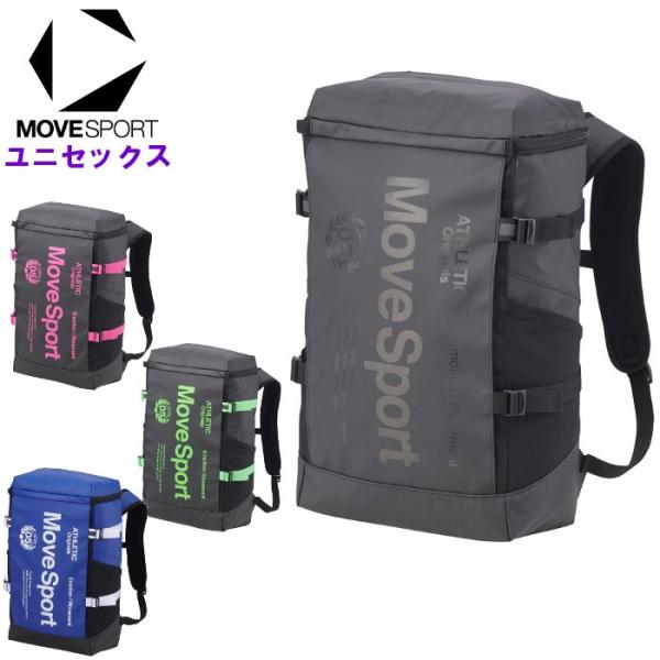 ムーブスポーツ メンズ バックパック レディース 男女兼用 スクエア リュックサック バッグ スポー...