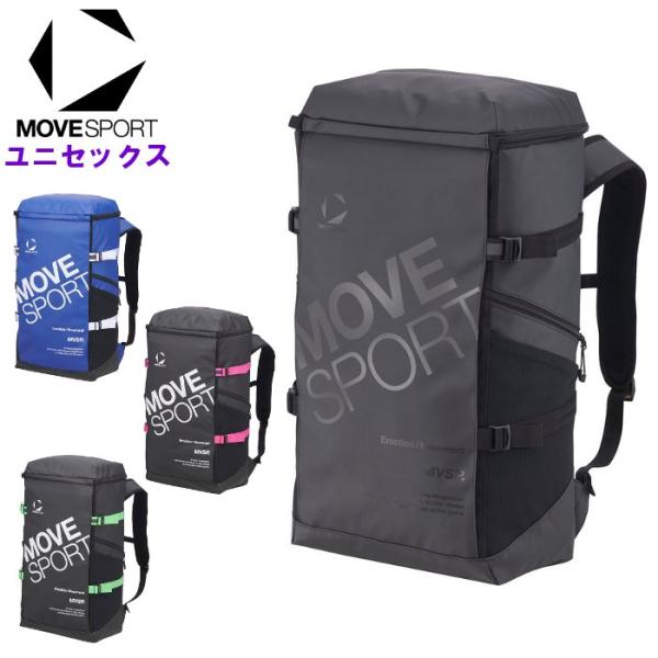 ムーブスポーツ メンズ バックパック レディース 男女兼用 スクエア リュックサック バッグ スポー...