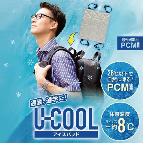 グッズマン U-COOL アイスパッド 暑さ対策 熱中症 ひんやり 冷感 通勤 通学 リュックサック...