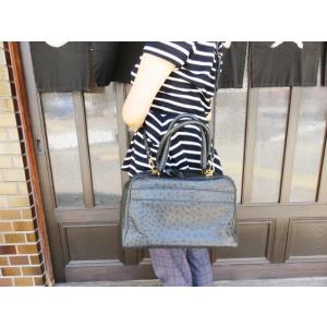 GZ 人気 本物 オーストリッチ ハンドバッグ トートバッグ 36cm 本革