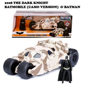 2008 THE DARK KNIGHT BATMOBILE W/BATMAN CAMO【バットモービル】【JADA ミニカー】｜funandfunny