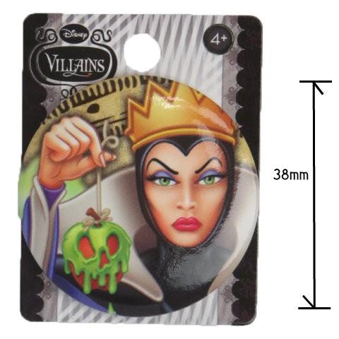 【 ヴィランズ VILLAINS 】【Can Badge】【白雪姫】缶バッジ ウィキッドクイーン【缶...