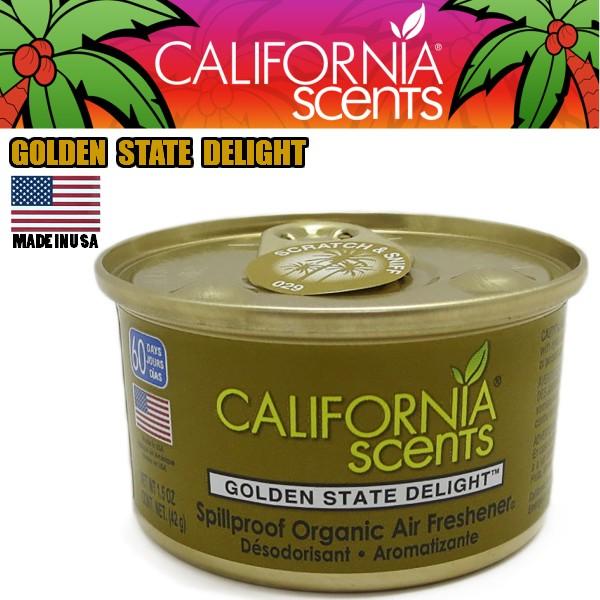 カリフォルニアセンツ スピルプルーフ オーガニック エアフレッシュナー 【ゴールデンデライト】芳香剤...