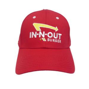 IN-N-OUT BURGER / インアンドアウトバーガー TWILL STRETCH RED HAT / ツイルストレッチャーキャップ【Ｌ/ＸＬサイズ】 /【 アメリカ 】【 ハンバーガー 】｜funandfunny
