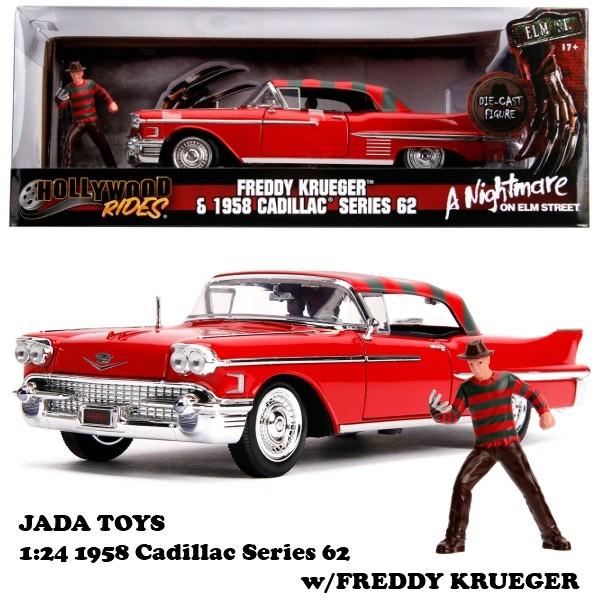 1:24 Hollywood Rides 1958 Cadillac Series 62 w/FRE...