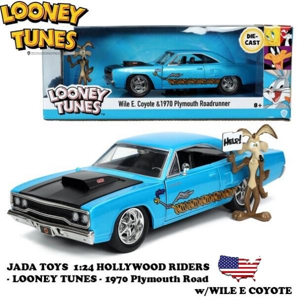 ルーニー・テューンズ ミニカー 1/24 コヨーテ フィギュア 付き ルーニーチューンズ ダイキャス...