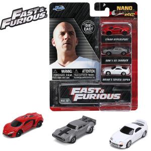 JADATOYS ワイルドスピード 9 ミニカー セット 3台 Nano Hollywood Rides FAST & FURIOUS 3-PACK NV-12  ジェットブレイク チャージャー スープラ｜アメリカン雑貨 ミニカー FUN&FUNNY