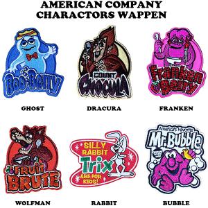 ワッペン アメリカン アドバタイジング キャラクター パッチ