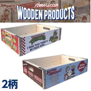 アメリカン レトロ 輸出用木箱 -Bタイプ-茶 Lサイズ アメリカ雑貨