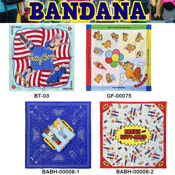 バンダナ キャラクター ベティブープ ガーフィールド ビーバス＆バッドヘッド アメリカン雑貨 アメキ...