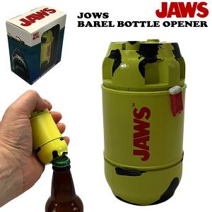 映画JAWS ジョーズ バレル ボトル オープナー Φ45/H90mm メタル製栓抜き 栓抜 おしゃれ ビール スピルバーグ アメリカ雑貨｜funandfunny