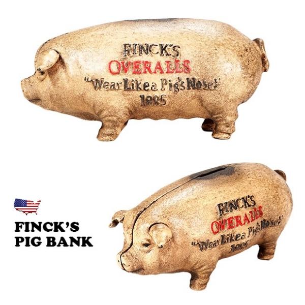 置物 フィンクス ぶた FINCKS PIG アンティーク アメリカン雑貨 豚 貯金箱 アメリカ雑貨...