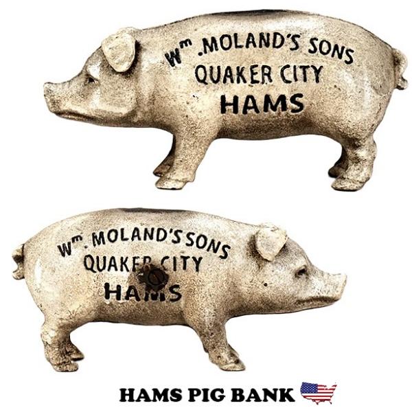 置物 ハムズ ぶた HAMS PIG アンティーク アメリカン雑貨 豚 貯金箱 アメリカ雑貨 ヴィン...
