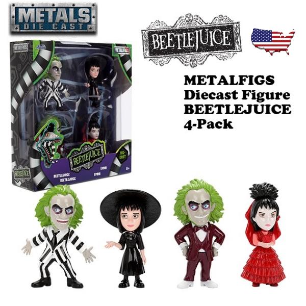 ビートルジュース メタル フィギュア 2.5インチ 4個セット JADA TOYS METALFIG...