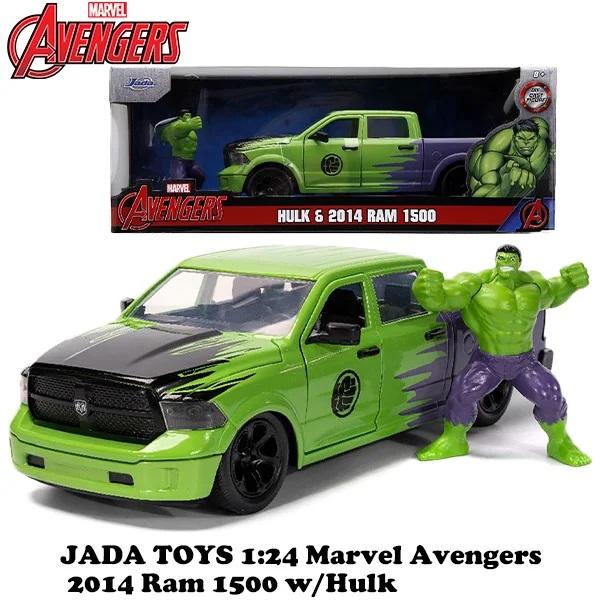 ミニカー 1/24 ハルク フィギュア 付き マーベル JADATOYS MARVEL AVENGE...