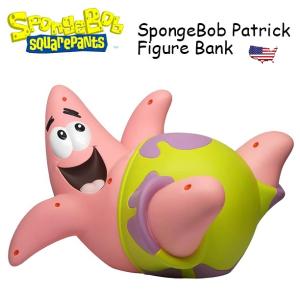 スポンジボブ パトリック フィギュア バンク 貯金箱 アメトイ アメリカ雑貨 アメリカン雑貨 キャラクター グッズ おもちゃ｜funandfunny