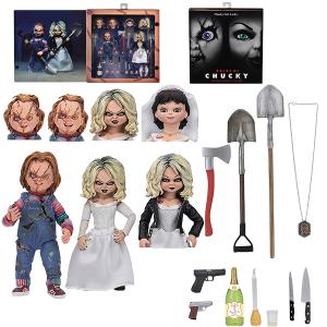 NECA チャッキー＆ティファニー 7" アクションフィギュア ネカ  チャッキー 映画 グッズ  チャイルドプレイ 花嫁 アメトイ アメリカ雑貨｜funandfunny