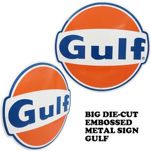 ブリキ看板 アメリカン 大型 GULF OIL メタルサインプレート メダルサイン アメリカン雑貨 ガレージ アンティーク インテリア レトロ