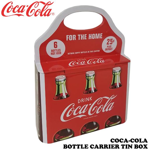Coca Cola コカコーラ ボトルキャリアー ティン ケース W160/D80/H197mm 収...