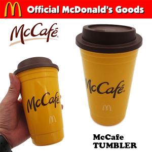 McDonald's アメリカ製 マクドナルド マックカフェ タンブラー 蓋付き 450ml プラスチック製 水筒 持ち運び おしゃれ マクドナルド グッズ アメリカン雑貨｜funandfunny