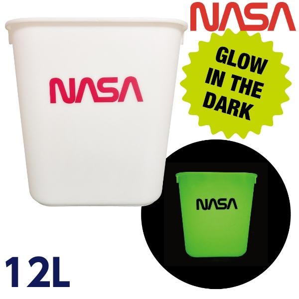 NASA 12L ゴミ箱 ダストボックス 蓄光タイプ アメリカン雑貨 ごみ箱 ごみばこ 分別 スリム...