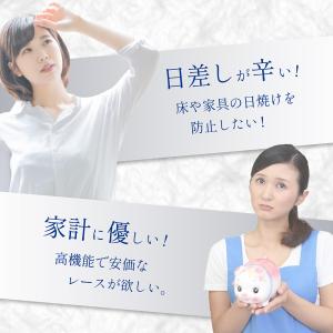 レースカーテン 2枚組 ミラー 遮像 夜も見え...の詳細画像3