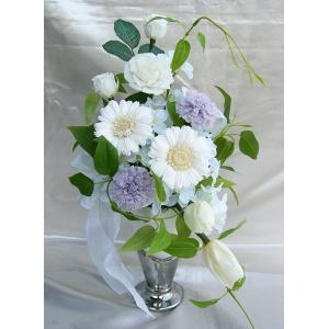仏花︎✿プリザーブドフラワーアレンジメント 胡蝶蘭入り プリザーブドフラワー 仏花 胡蝶蘭 水華 : 食品のネットスーパー・さん