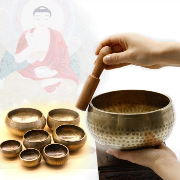 シンギングボウル シンギングボウル×1・スティック2点セット 浄化 波動 倍音 ヨガ 瞑想アイテム ...