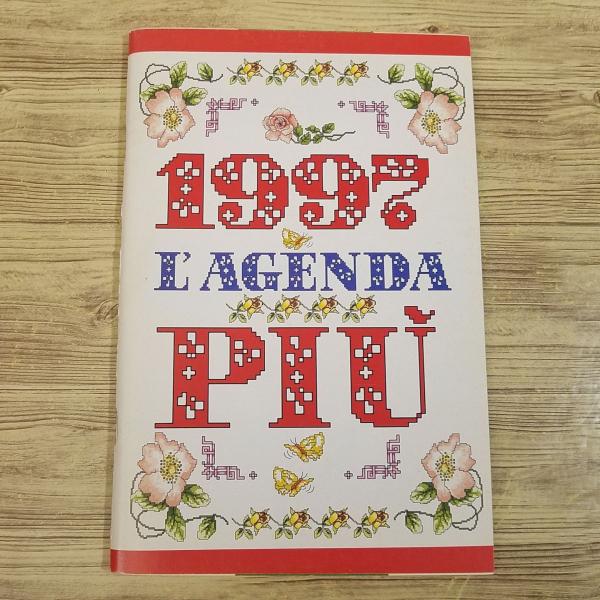 【期間限定特価】手芸系[1997 L’AGENDA PIU クロスステッチ図案付き手帳] 洋書 刺し...