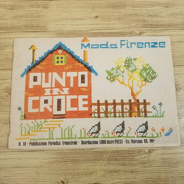 手芸系[レトロかわいいイタリアのクロスステッチ図案集 Moda Firenze PUNTO CROC...