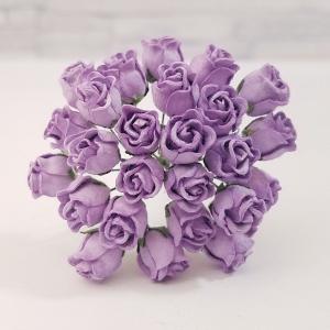 造花[ミニ・ペーパーフラワー バラのぷっくりつぼみ（藤紫 #186） 直径
