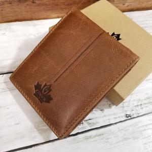 財布[アウトレット 牛革 メンズ 二つ折り財布(ブラック) ZZNICK