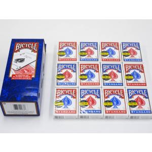 トランプ バイスクル カード 12個セット プロ仕様 マジック用 マジシャン ポーカー BICYCLE バイシクル 赤6個 青6個 合計12個セット