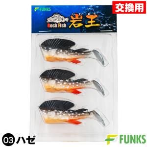 根がかり激減 岩王 交換用ワーム 3個セット 04銀平 : ファンクスストア