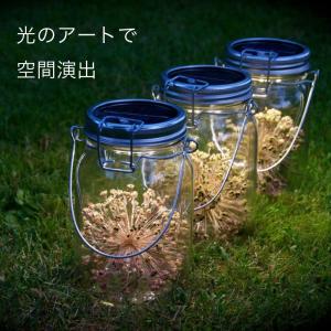 ソーラー LED 光る メイソンジャー 瓶型 ...の詳細画像3