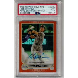 MINT PSA9 2022 TOPPS CHROME 日本プロ野球 直筆サインカード AUTOGRAPHS ACHM 松井秀喜 ORANGE REFRACTOR 12/25｜funks0117