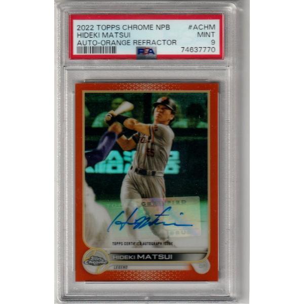 MINT PSA9 2022 TOPPS CHROME 日本プロ野球 直筆サインカード AUTOGR...