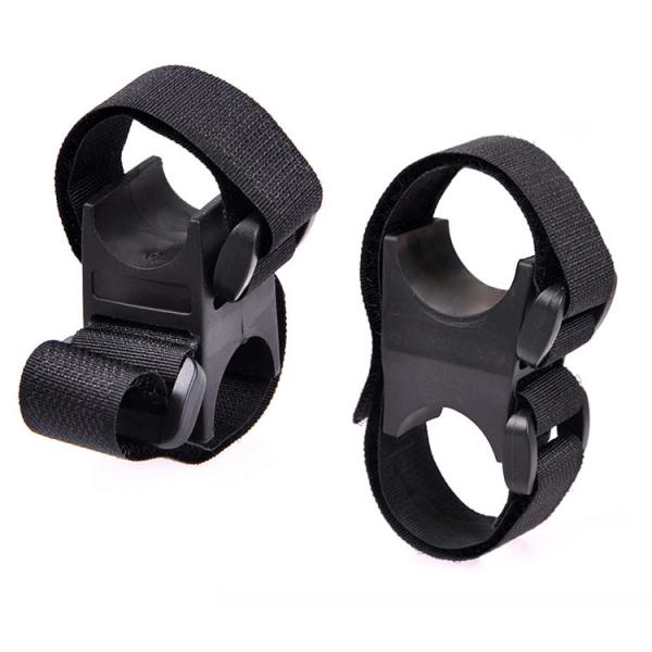 自転車用 LEDライトホルダー マジックテープ固定タイプ 工具不要 交差型 レジャー、アウトドア、フ...