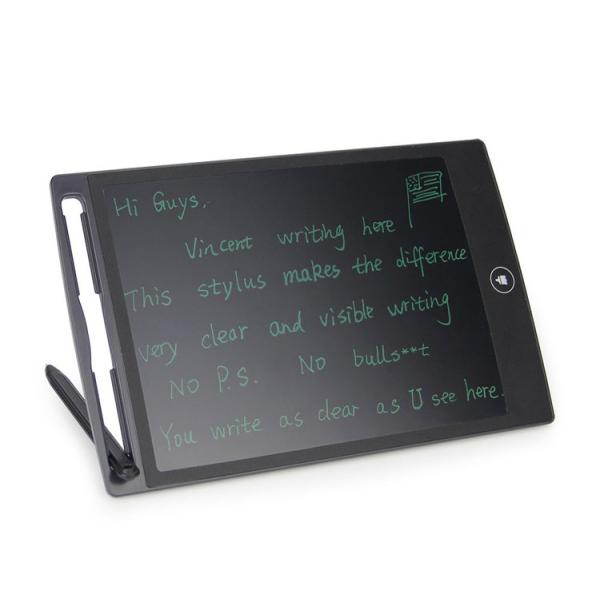 便利電子メモ帳 電子パッド ふと思いついた時にメモ記録 8.5インチ (黒) マグネット付 お絵描き...