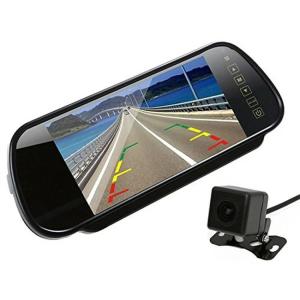 7インチ大画面ルームミラーモニター+バックカメラ...の商品画像