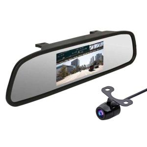 7インチ ルームミラーバックモニター バックカメラ自動切換え機能付き