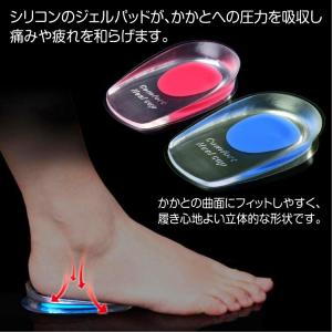 シリコンヒールカップ かかとの痛み防止に ブル...の詳細画像1