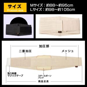 腰用サポーター コルセット サポートベルト 腰...の詳細画像5