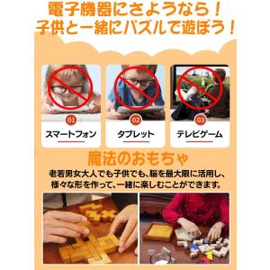 木製パズル 木のおもちゃ 知育 大人も楽しめる...の詳細画像2