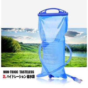 グリップ付き 水補給袋 2L ハイドレーションウォーターキャリー 給水式 水筒 水分補給 折りたたみ水筒 アウトドア キャンプで大活躍 2L大容量水袋 WP2019L2｜funlife