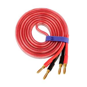 バナナプラグ付 スピーカーケーブル 金メッキ 1m 300芯×2 最大700W高