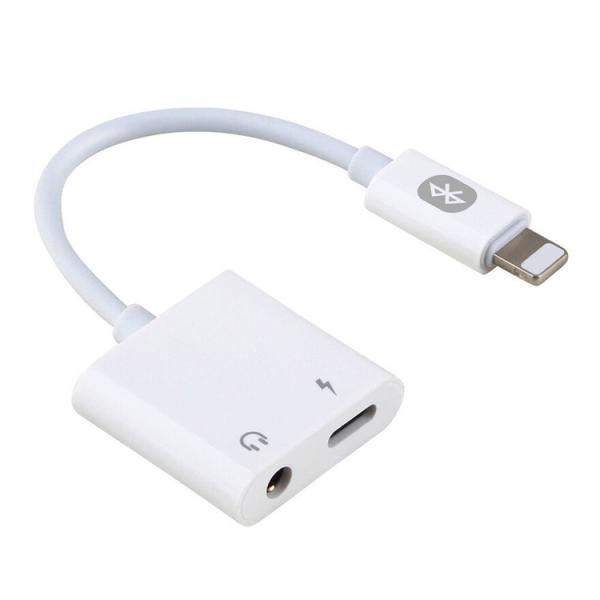 iPhone/iPad対応 3.5mmイヤホンジャックアダプター LT8ピン Bluetooth接続...